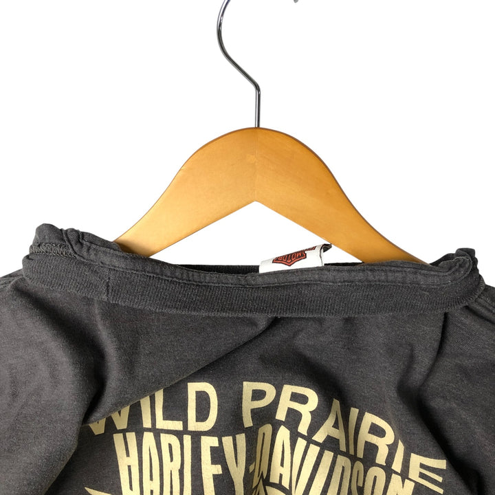 Harley-Davidson Motorcycle Long Sleeve T-Shirt, Men's XXL cotton gray type Vintage Second Hand