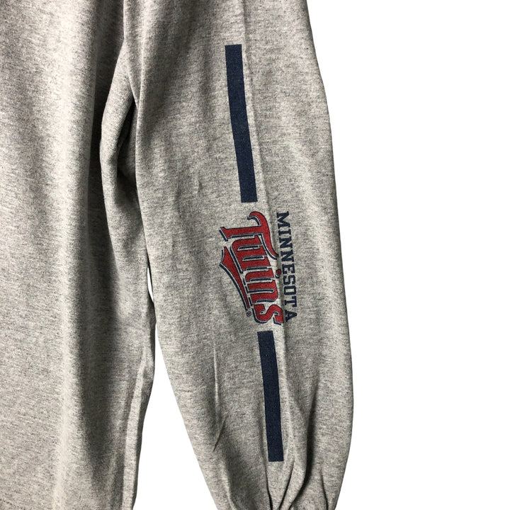 2000'S Lee SPORT MLB MINNESOTA TWINS Men's Long Sleeve T-Shirt, Size XL unclear gray type Vintage Second Hand