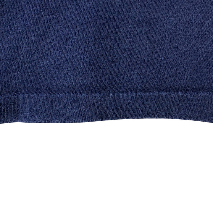 Vintage 1980'S Hanes BEEFY-T Blue Tag Long Sleeve T-Shirt, Made in USA, Men's Size L cotton navy blue type Vintage Second Hand