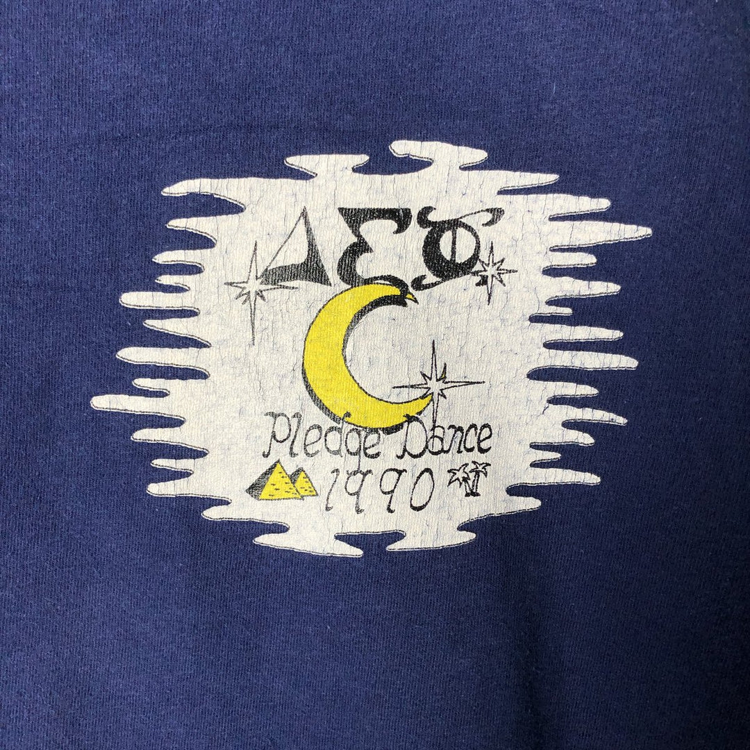 Vintage 1980'S Hanes BEEFY-T Blue Tag Long Sleeve T-Shirt, Made in USA, Men's Size L cotton navy blue type Vintage Second Hand