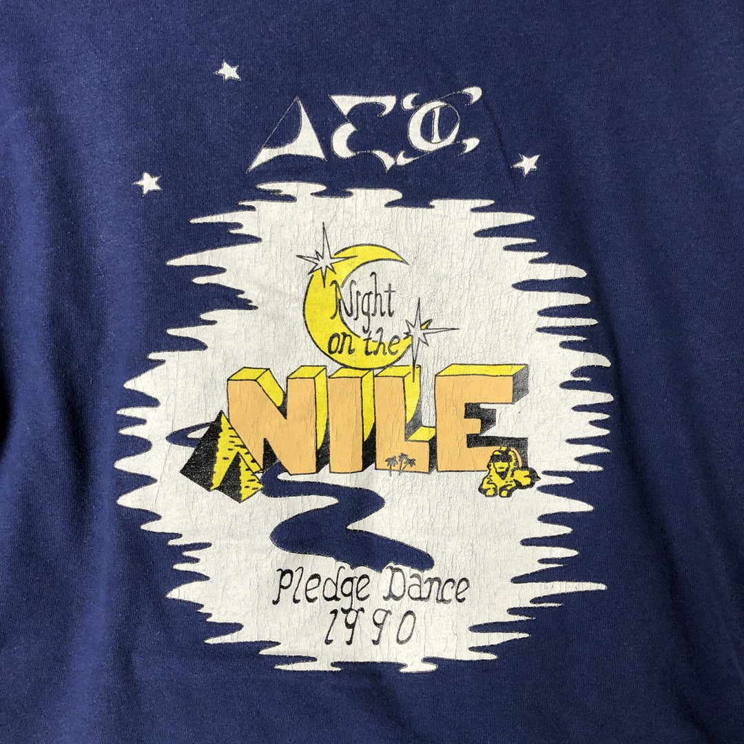 Vintage 1980'S Hanes BEEFY-T Blue Tag Long Sleeve T-Shirt, Made in USA, Men's Size L cotton navy blue type Vintage Second Hand