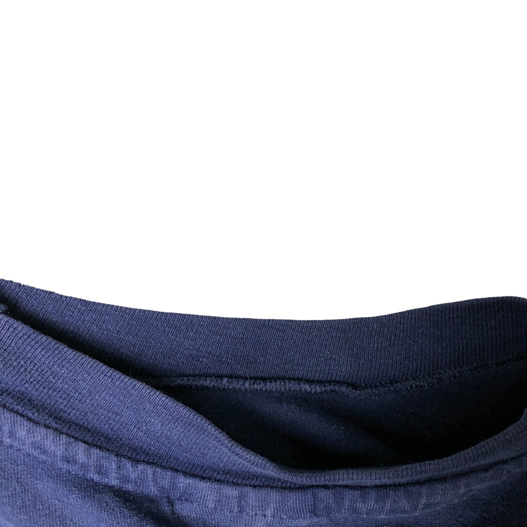 Vintage 1980'S Hanes BEEFY-T Blue Tag Long Sleeve T-Shirt, Made in USA, Men's Size L cotton navy blue type Vintage Second Hand