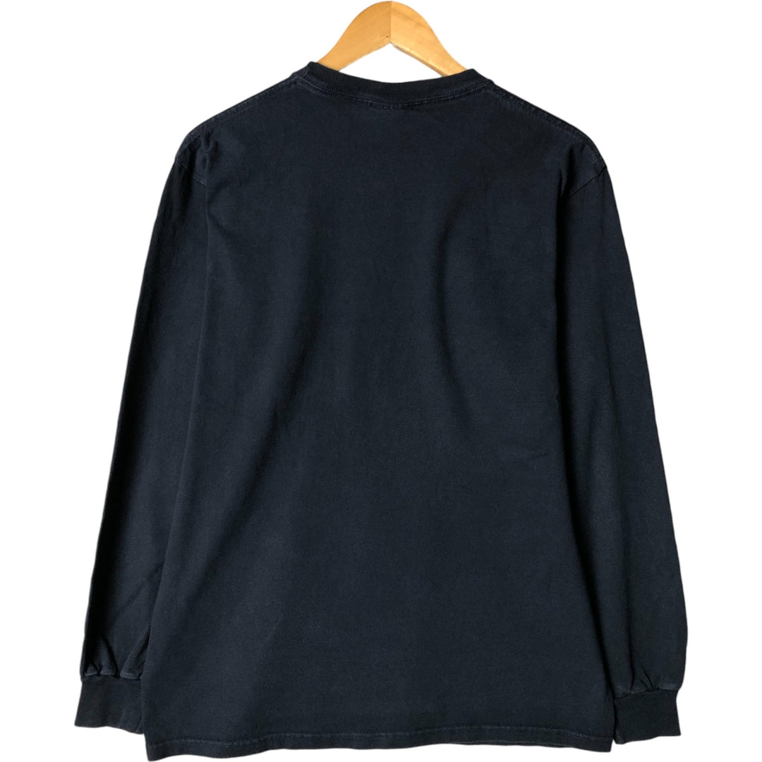 2000'S Champion Authentic Athletic Apparel College Long Sleeve T-Shirt, Men's Size Medium unclear navy blue type Vintage Second Hand