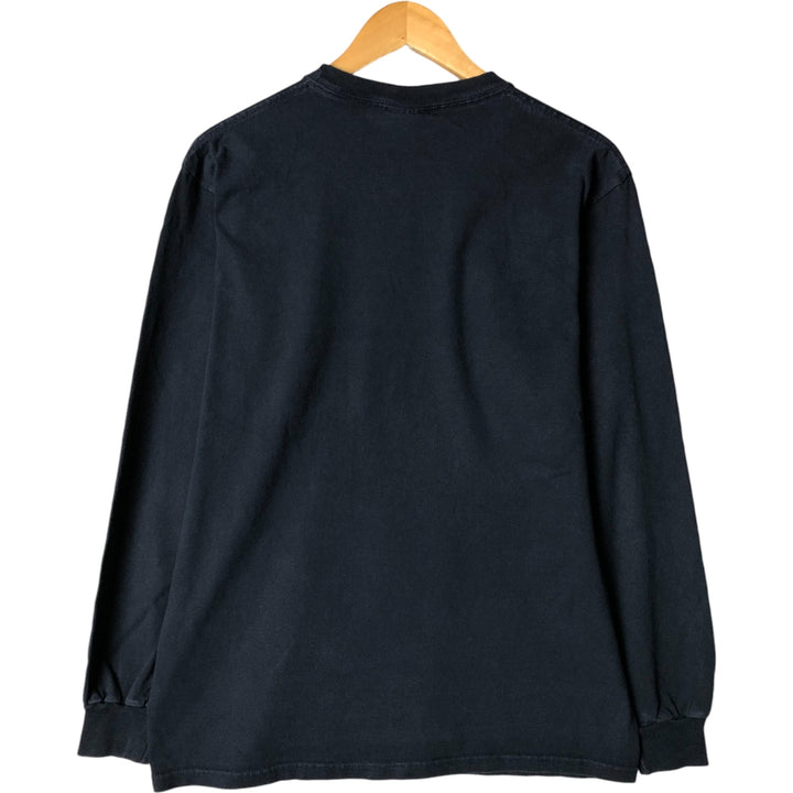 2000'S Champion Authentic Athletic Apparel College Long Sleeve T-Shirt, Men's Size Medium unclear navy blue type Vintage Second Hand