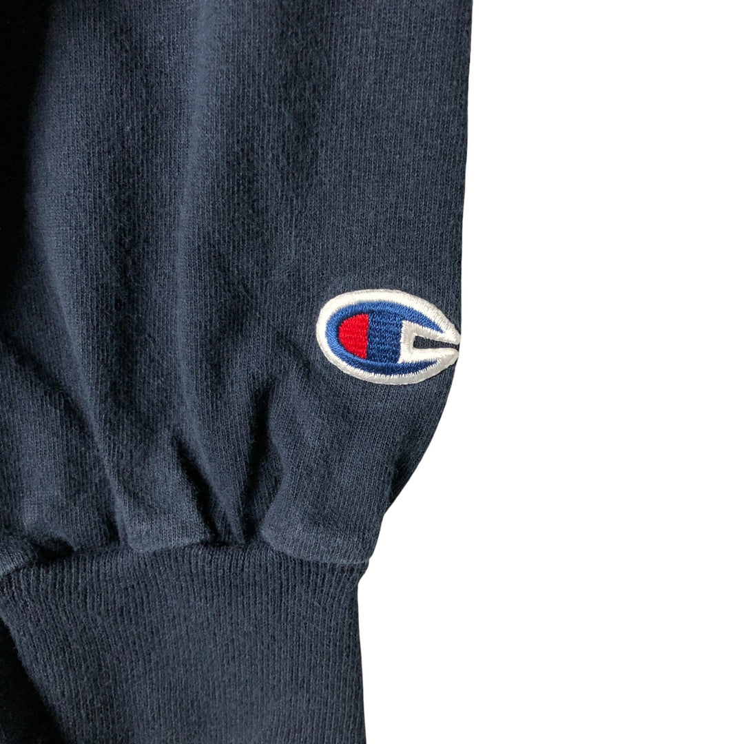 2000'S Champion Authentic Athletic Apparel College Long Sleeve T-Shirt, Men's Size Medium unclear navy blue type Vintage Second Hand