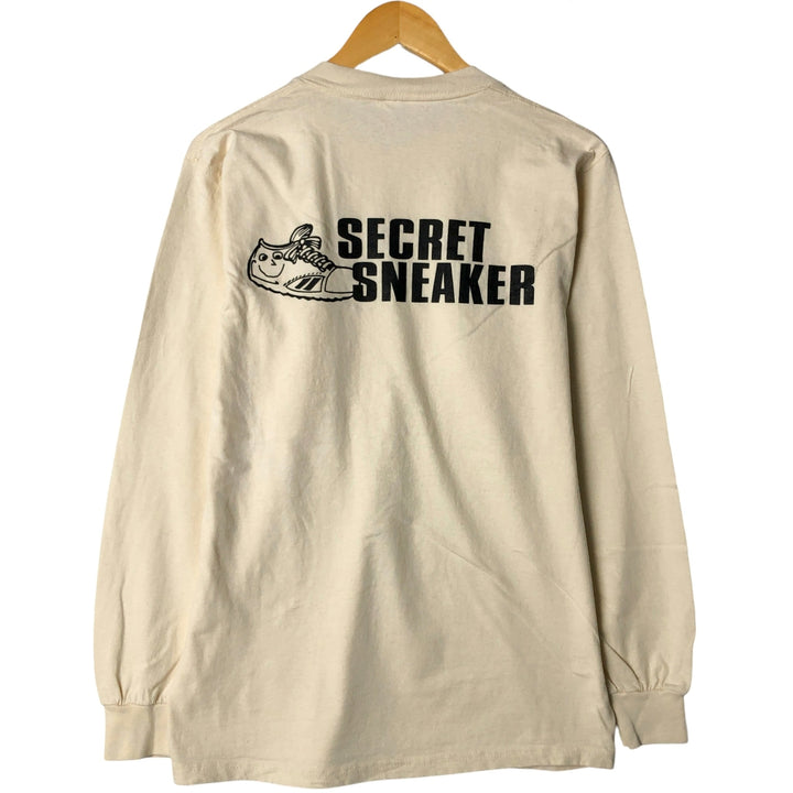 90'S Discus Athletic back print long sleeve T-shirt, Made in USA, Men's size M, Vintage cotton unbleached Vintage Second Hand