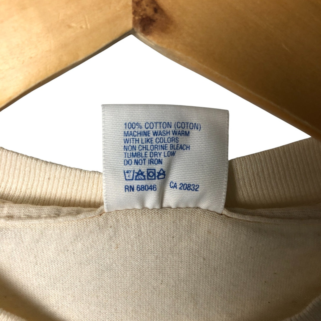 90'S Discus Athletic back print long sleeve T-shirt, Made in USA, Men's size M, Vintage cotton unbleached Vintage Second Hand