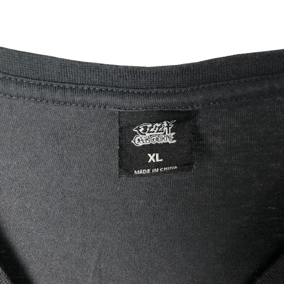 OZZY OSBOURNE Metal Long Sleeve Band T-Shirt, Men's XL cotton black type Vintage Second Hand