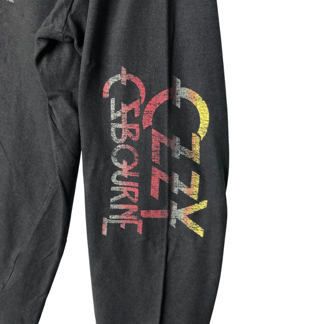 OZZY OSBOURNE Metal Long Sleeve Band T-Shirt, Men's XL cotton black type Vintage Second Hand