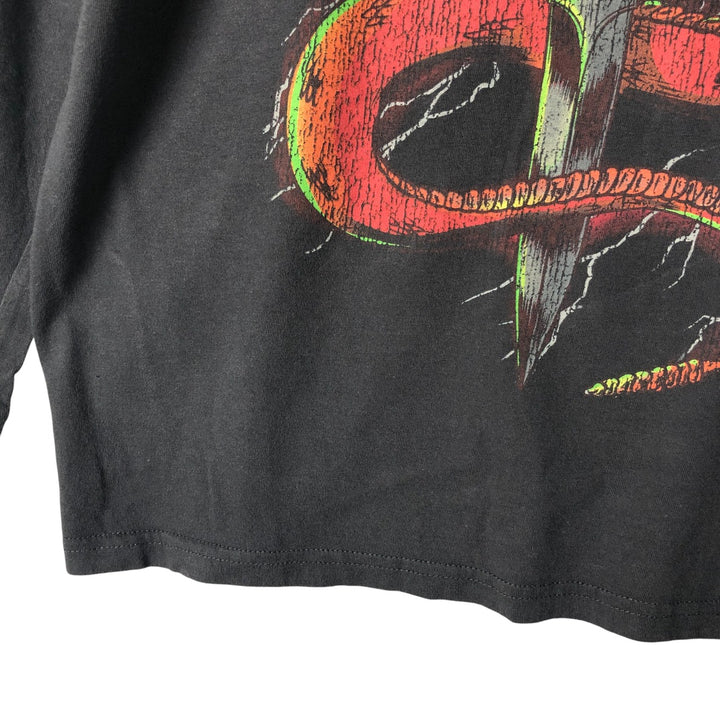 OZZY OSBOURNE Metal Long Sleeve Band T-Shirt, Men's XL cotton black type Vintage Second Hand