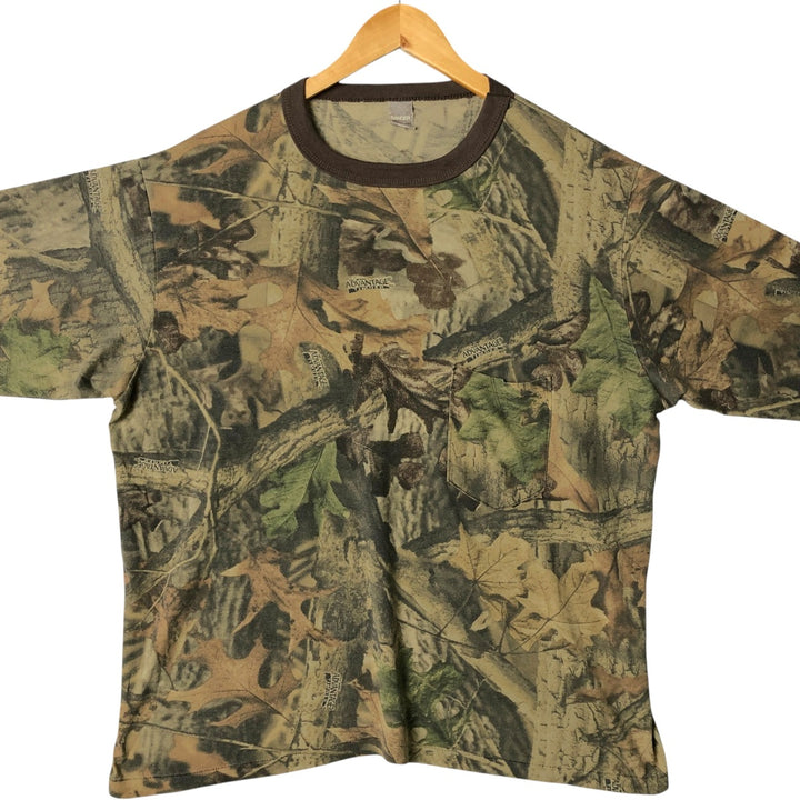 Vintage 1990'S Ranger Realtree Camo Long Sleeve T-Shirt, Made in USA, Men's XL cotton Khaki type Vintage Second Hand