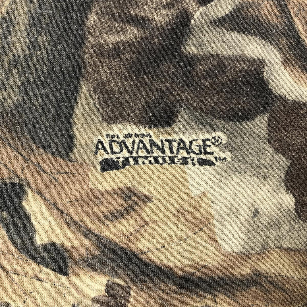Vintage 1990'S Ranger Realtree Camo Long Sleeve T-Shirt, Made in USA, Men's XL cotton Khaki type Vintage Second Hand