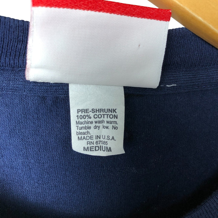 90'S COKE COCA-COLA Long Sleeve T-Shirt, Made in USA, Men's Size Medium, Vintage cotton navy blue type Vintage Second Hand