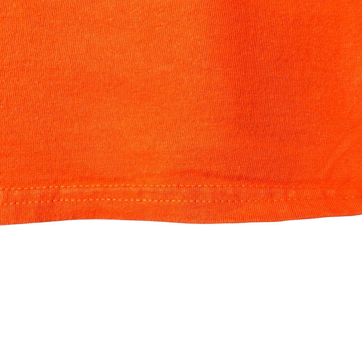 Harley-Davidson Motorcycle Skull Pattern Long Sleeve T-Shirt, Men's Size XL cotton orange type Vintage Second Hand