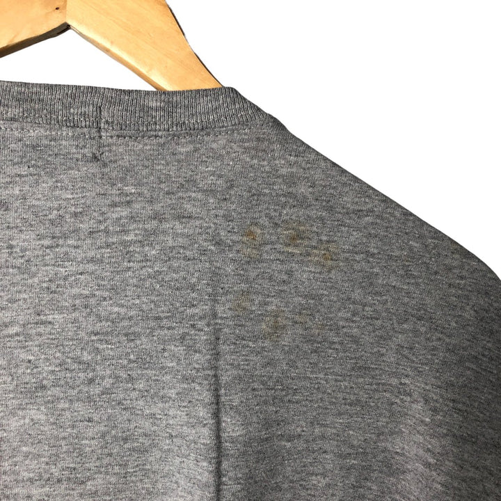 Eddie Bauer Long Sleeve T-Shirt Made in USA Men's L Size cotton gray type Vintage Second Hand
