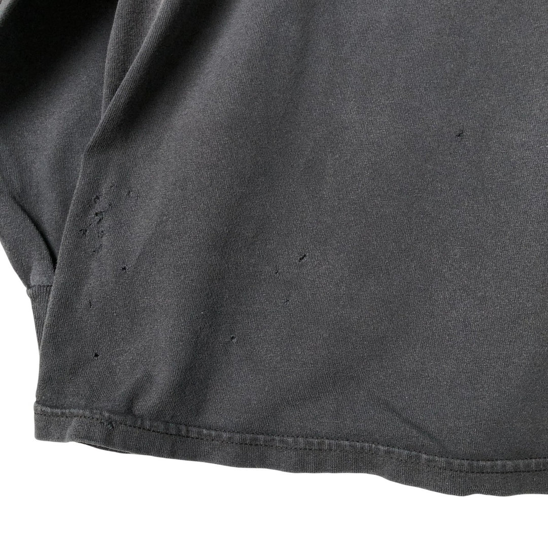 2000'S Hanes Motorcycle Long Sleeve T-Shirt, Men's XL cotton Charcoal Vintage Second Hand