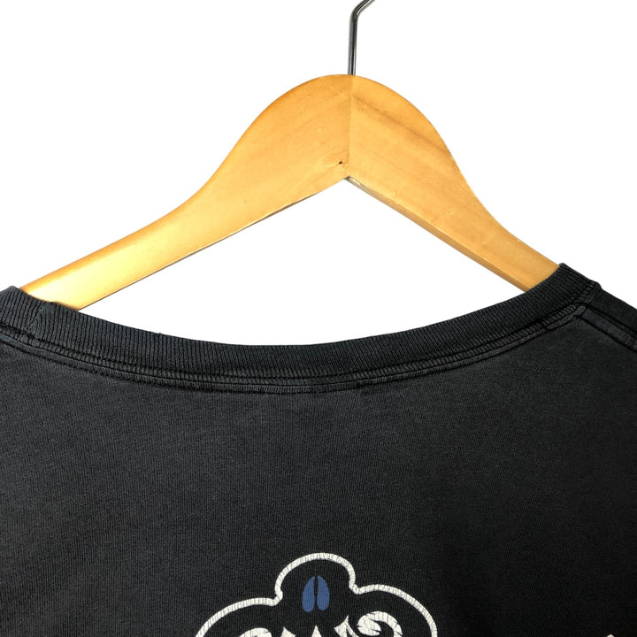 2000'S Hanes Motorcycle Long Sleeve T-Shirt, Men's XL cotton Charcoal Vintage Second Hand