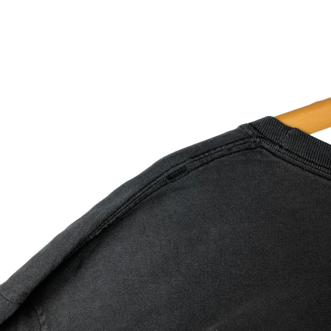 2000'S Hanes Motorcycle Long Sleeve T-Shirt, Men's XL cotton Charcoal Vintage Second Hand