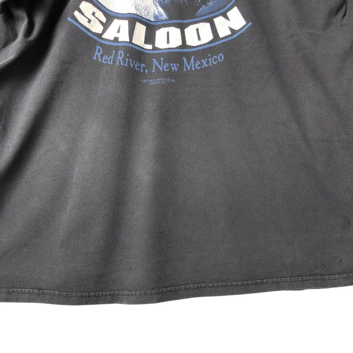 2000'S Hanes Motorcycle Long Sleeve T-Shirt, Men's XL cotton Charcoal Vintage Second Hand