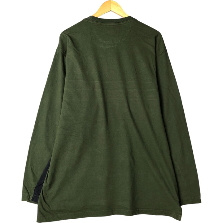 Ralph Lauren CHAPS long-sleeved T-shirt, men's size XL cotton Green type dark green Vintage Second Hand