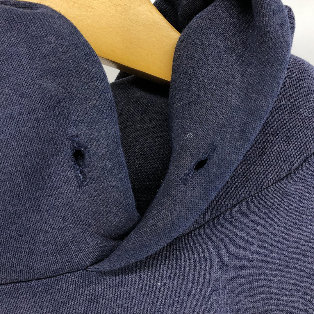 Russell plain blank sweatshirt hoodie, men's size XXL cotton navy blue type Vintage Second Hand