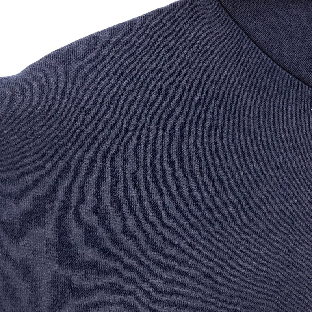 Russell plain blank sweatshirt hoodie, men's size XXL cotton navy blue type Vintage Second Hand