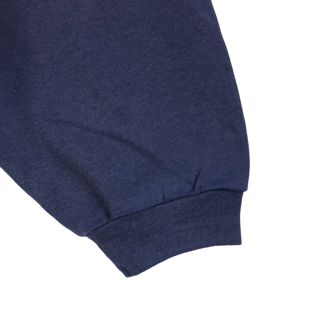 Russell plain blank sweatshirt hoodie, men's size XXL cotton navy blue type Vintage Second Hand