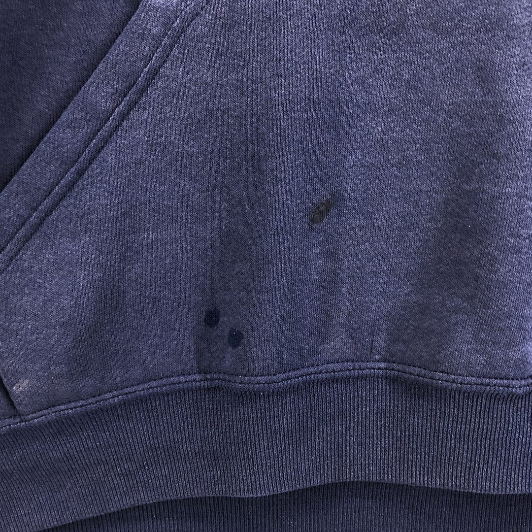 Russell plain blank sweatshirt hoodie, men's size XXL cotton navy blue type Vintage Second Hand