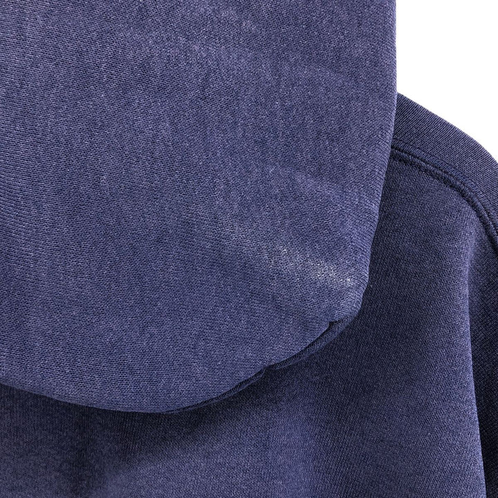 Russell plain blank sweatshirt hoodie, men's size XXL cotton navy blue type Vintage Second Hand