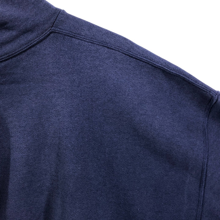 Russell plain blank sweatshirt hoodie, men's size XXL cotton navy blue type Vintage Second Hand