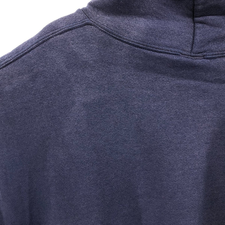 Russell plain blank sweatshirt hoodie, men's size XXL cotton navy blue type Vintage Second Hand
