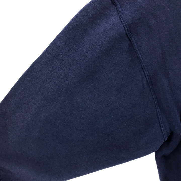 Russell plain blank sweatshirt hoodie, men's size XXL cotton navy blue type Vintage Second Hand