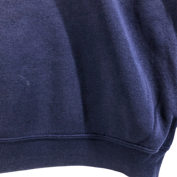 Russell plain blank sweatshirt hoodie, men's size XXL cotton navy blue type Vintage Second Hand