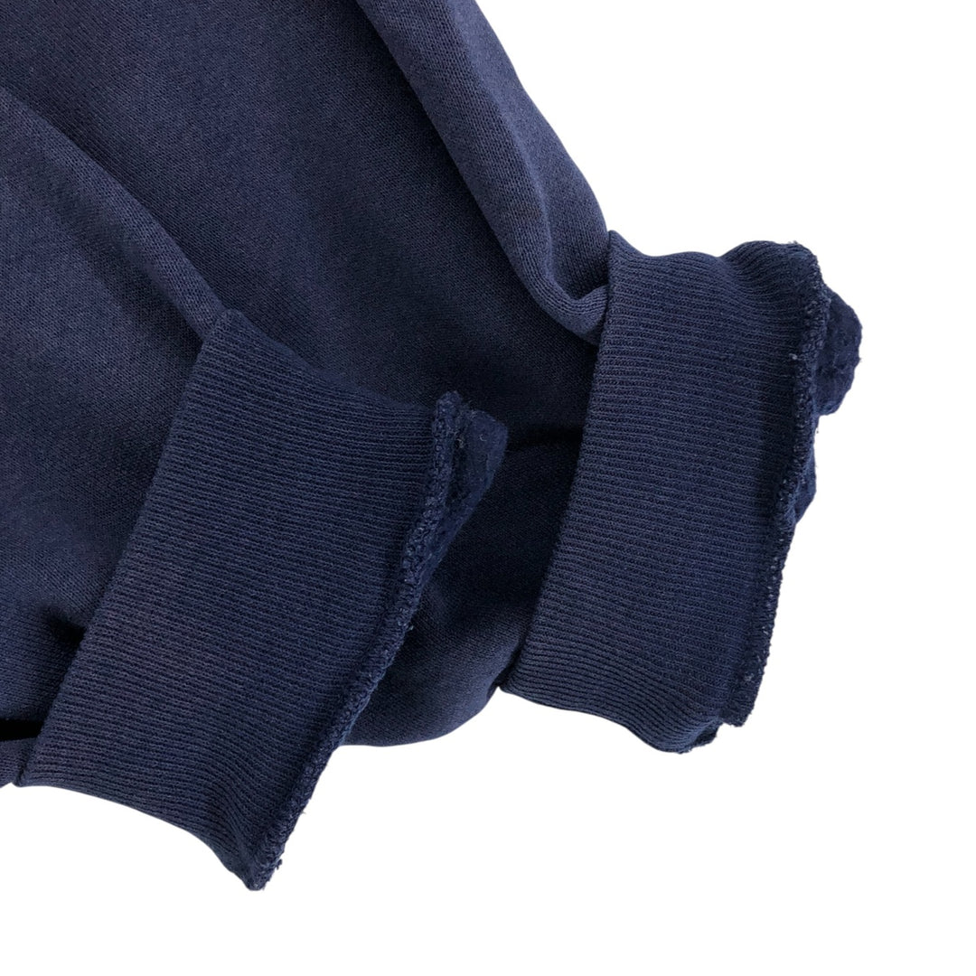 Russell plain blank sweatshirt hoodie, men's size XXL cotton navy blue type Vintage Second Hand