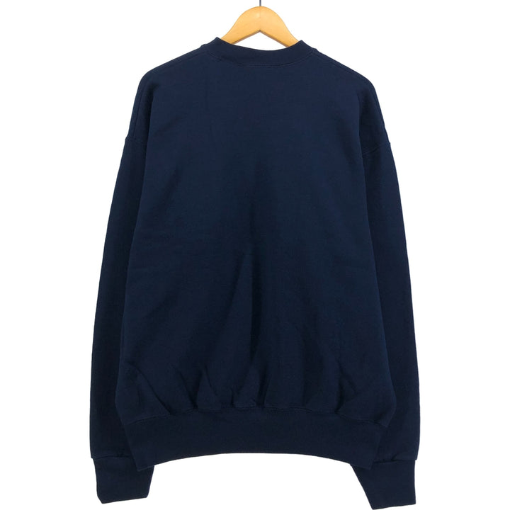 Vintage 90'S MEMBER'S MARK plain blank sweatshirt, men's size XL cotton navy blue type Vintage Second Hand