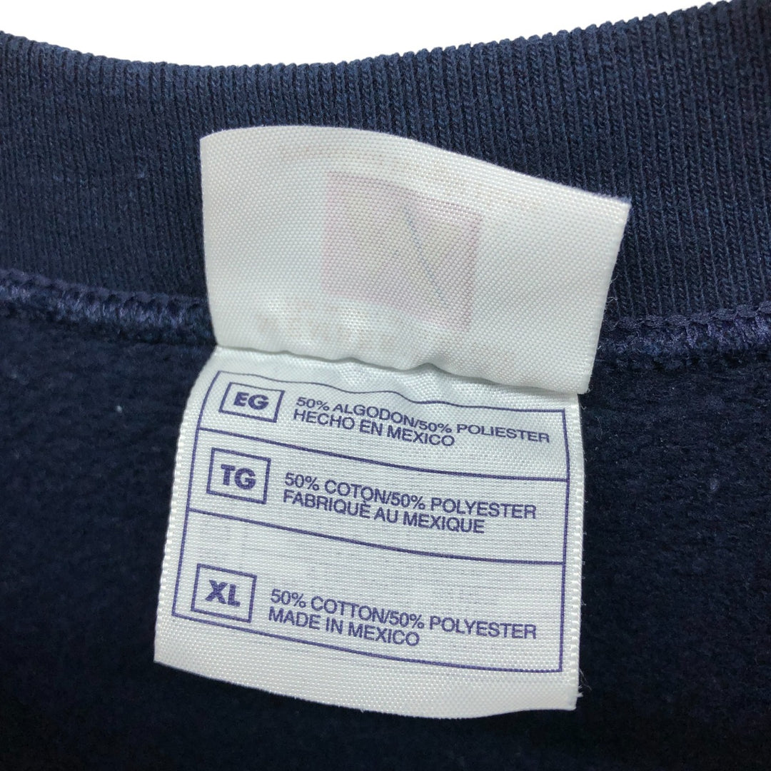 Vintage 90'S MEMBER'S MARK plain blank sweatshirt, men's size XL cotton navy blue type Vintage Second Hand