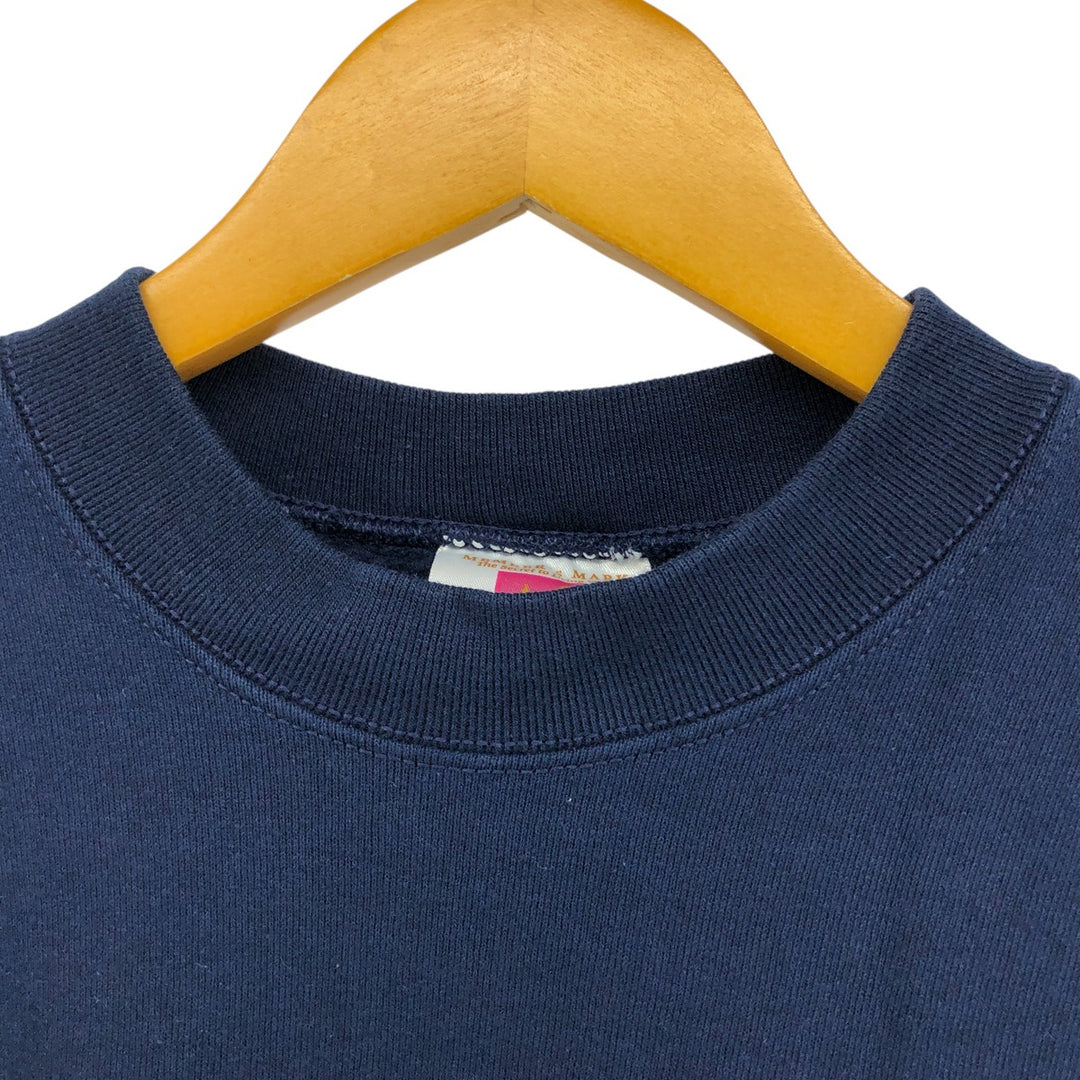 Vintage 90'S MEMBER'S MARK plain blank sweatshirt, men's size XL cotton navy blue type Vintage Second Hand