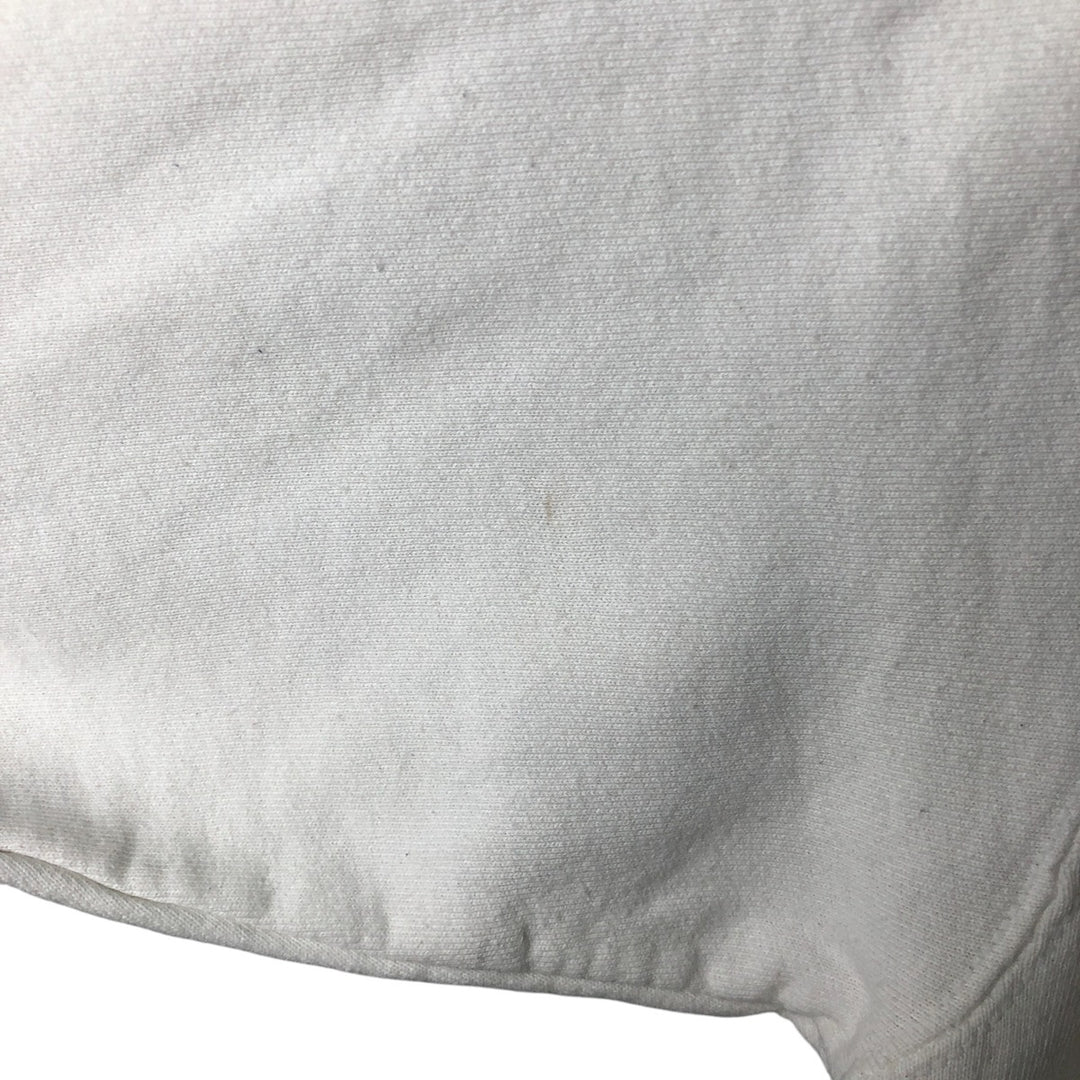 90'S Fruit of the Loom plain blank sweatshirt, Made in USA, Men's XL cotton white type Vintage Second Hand