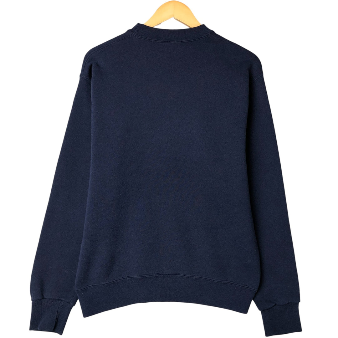 Vintage 80s-90'S SOFFE college sweatshirt, made in the USA, size M, men's polyester navy blue type Vintage Second Hand