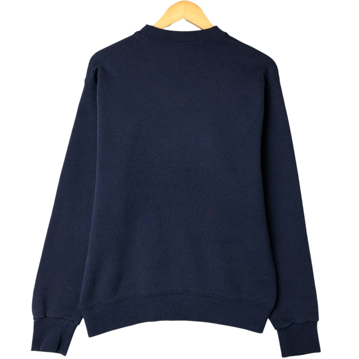Vintage 80s-90'S SOFFE college sweatshirt, made in the USA, size M, men's polyester navy blue type Vintage Second Hand