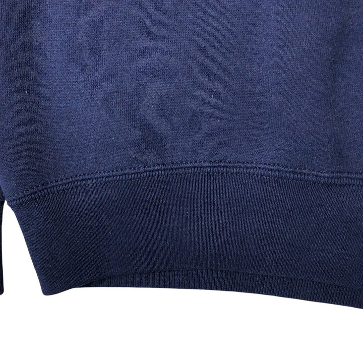 Vintage 80s-90'S SOFFE college sweatshirt, made in the USA, size M, men's polyester navy blue type Vintage Second Hand