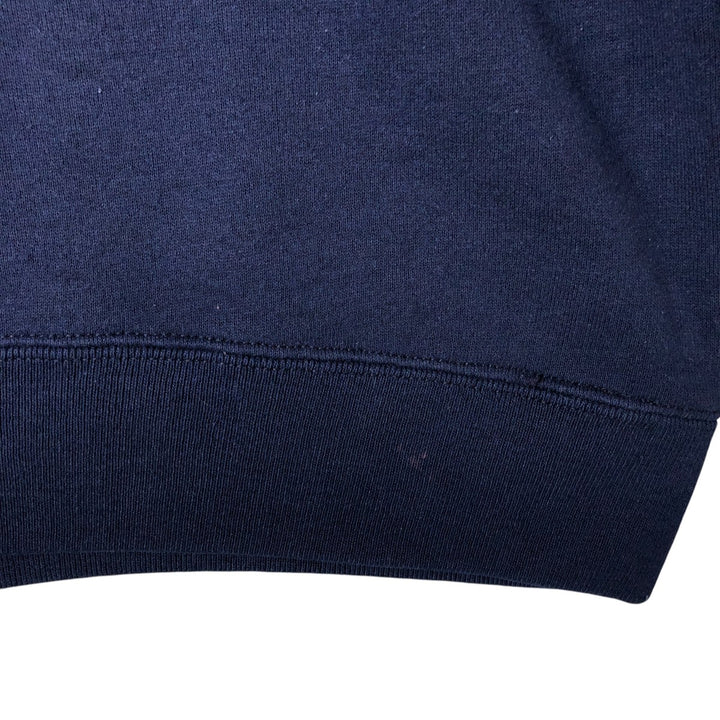 Vintage 80s-90'S SOFFE college sweatshirt, made in the USA, size M, men's polyester navy blue type Vintage Second Hand