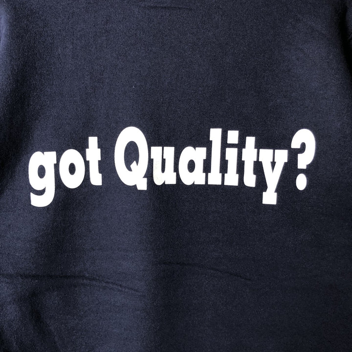 2000'S Jerzees ALPHARMA Advertising Sweatshirt, Men's Size Medium cotton navy blue type Vintage Second Hand
