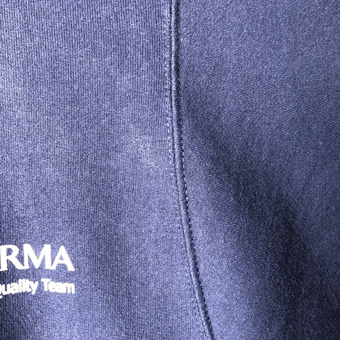2000'S Jerzees ALPHARMA Advertising Sweatshirt, Men's Size Medium cotton navy blue type Vintage Second Hand