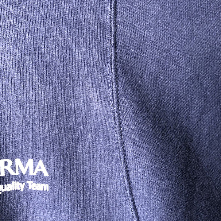 2000'S Jerzees ALPHARMA Advertising Sweatshirt, Men's Size Medium cotton navy blue type Vintage Second Hand