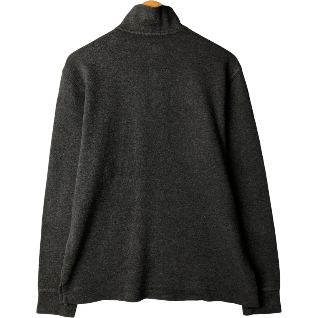 Ralph Lauren POLO RALPH LAUREN ESTATE RIB half-zip sweatshirt, sweatshirt, men's size L cotton Charcoal Vintage Second Hand