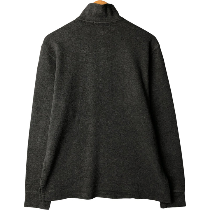 Ralph Lauren POLO RALPH LAUREN ESTATE RIB half-zip sweatshirt, sweatshirt, men's size L cotton Charcoal Vintage Second Hand