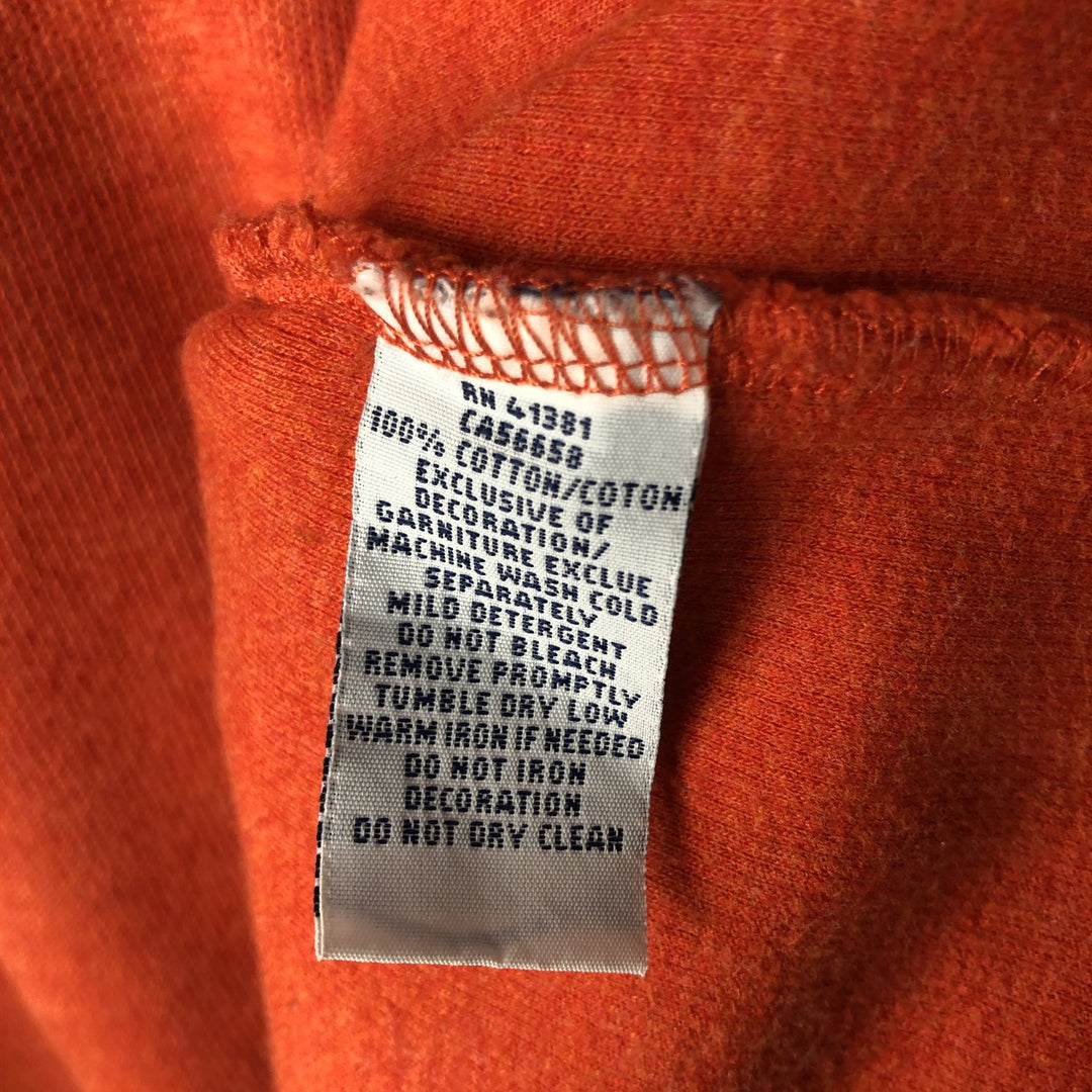 Ralph Lauren POLO RALPH LAUREN Half-Zip Sweatshirt, Men's XL cotton orange type Vintage Second Hand