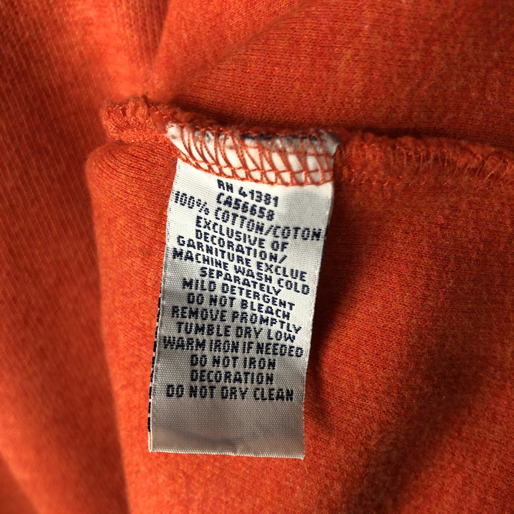 Ralph Lauren POLO RALPH LAUREN Half-Zip Sweatshirt, Men's XL cotton orange type Vintage Second Hand