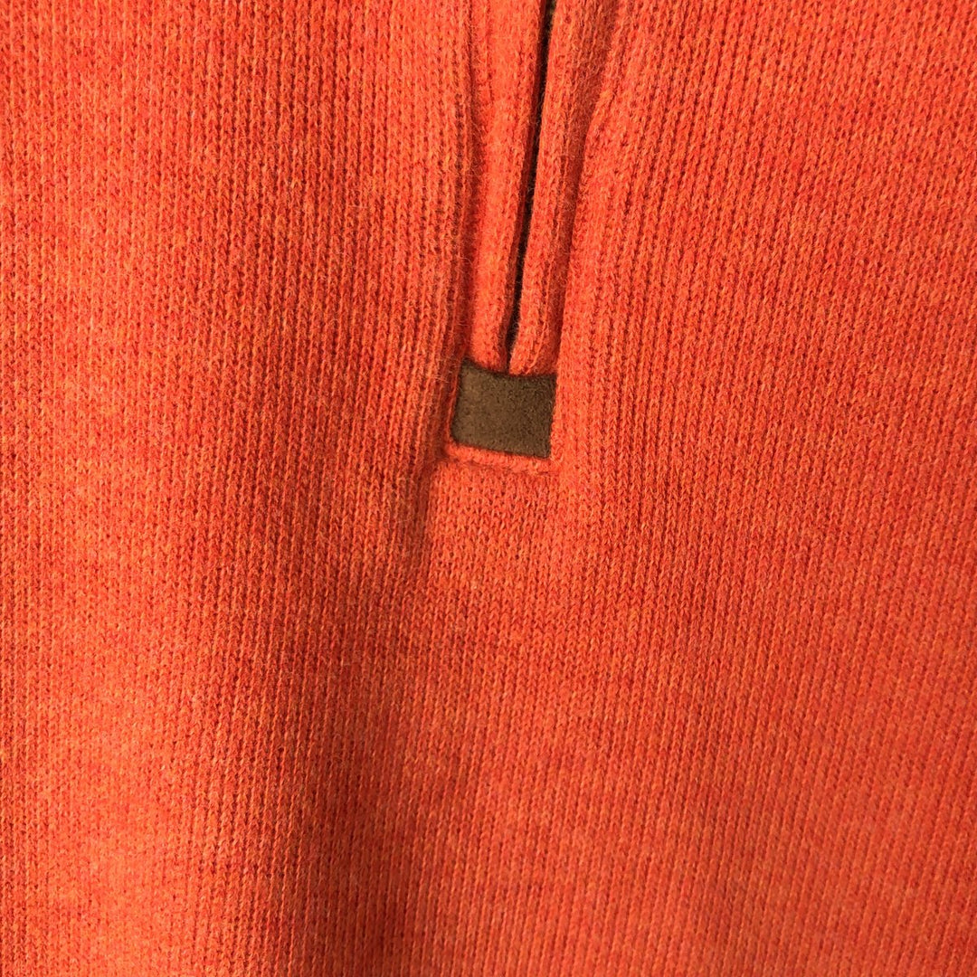 Ralph Lauren POLO RALPH LAUREN Half-Zip Sweatshirt, Men's XL cotton orange type Vintage Second Hand